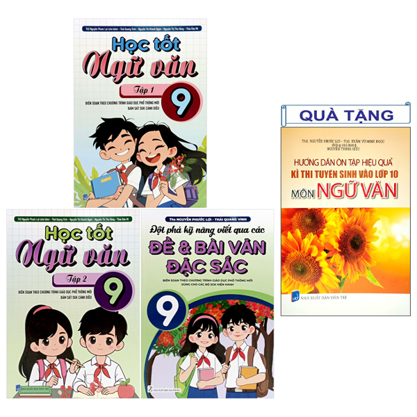 Sách Bộ Sách Học Tốt Ngữ Văn 9 (Bộ 3 Cuốn) - Tặng Kèm Sách Hướng - Hải Phong