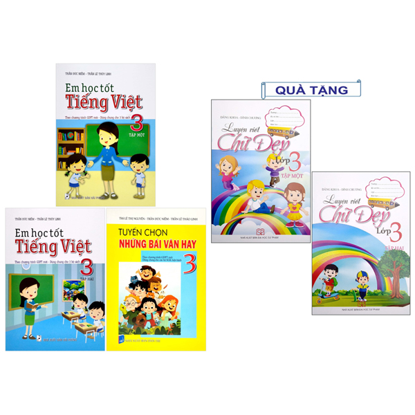 Sách Bộ Sách Em Học Giỏi Tiếng Việt 3 (Bộ 3 Cuốn) - Tặng Kèm Sách L - Hải Phong