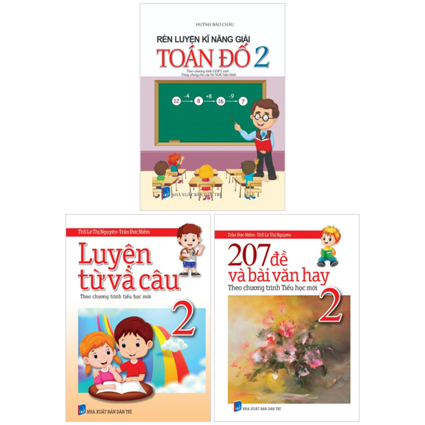 Bộ Sách Rèn Luyện Kĩ Năng Học Tốt Toán-Tiếng Việt Lớp 2 (Bộ 3 Cuốn)