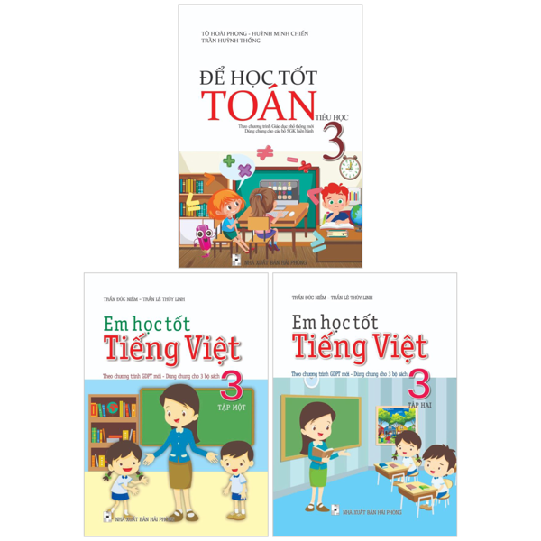 Bộ Sách Giúp Em Học Tốt Toán-Tiếng Việt Lớp 3 (Bộ 3 Cuốn)