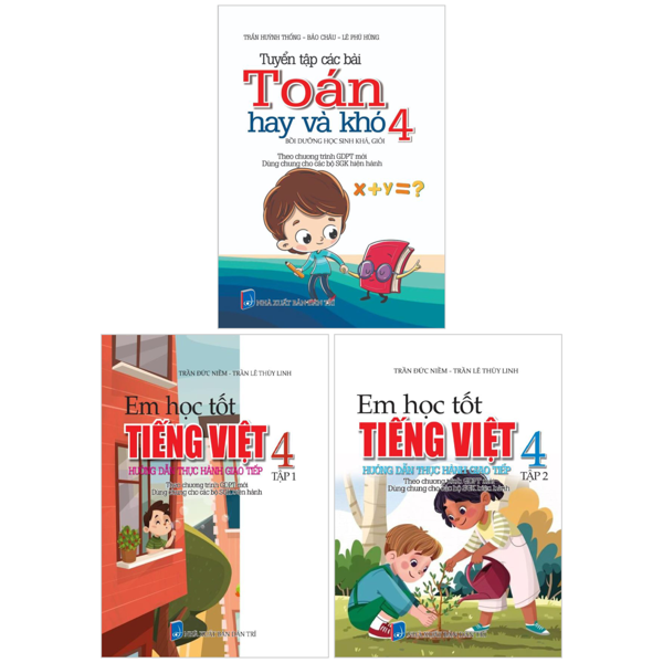 Bộ Sách Giúp Em Học Tốt Toán-Tiếng Việt Lớp 4 (Bộ 3 Cuốn)