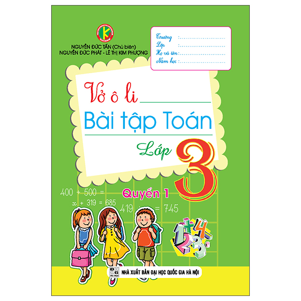 Vở Ô Li Bài Tập Toán Lớp 3 Quyển