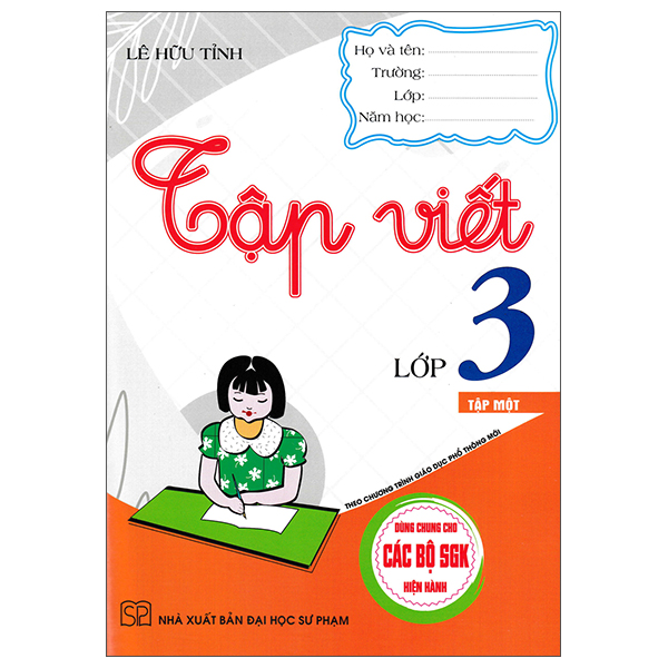 Sách Tập Viết Lớp 3 - Tập 1 - Lê Hữu Tỉnh