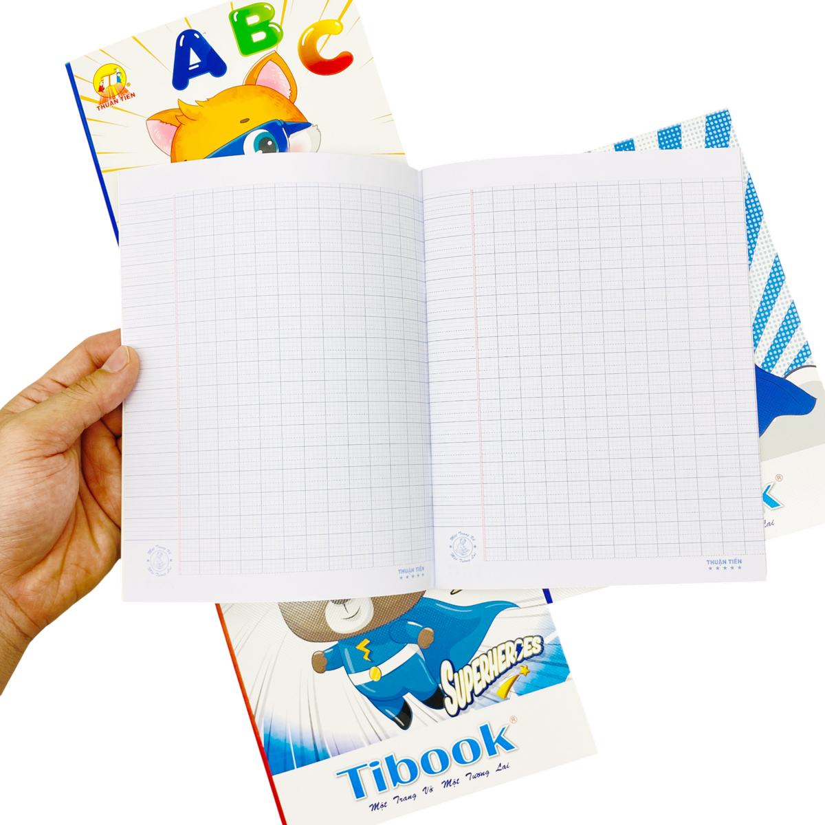 Tibook Logo Tập Học Sinh ABC - 4 Ô Ly - 96 Trang 80 gsm - Tibook T08-ABC (Mẫu Bìa ...