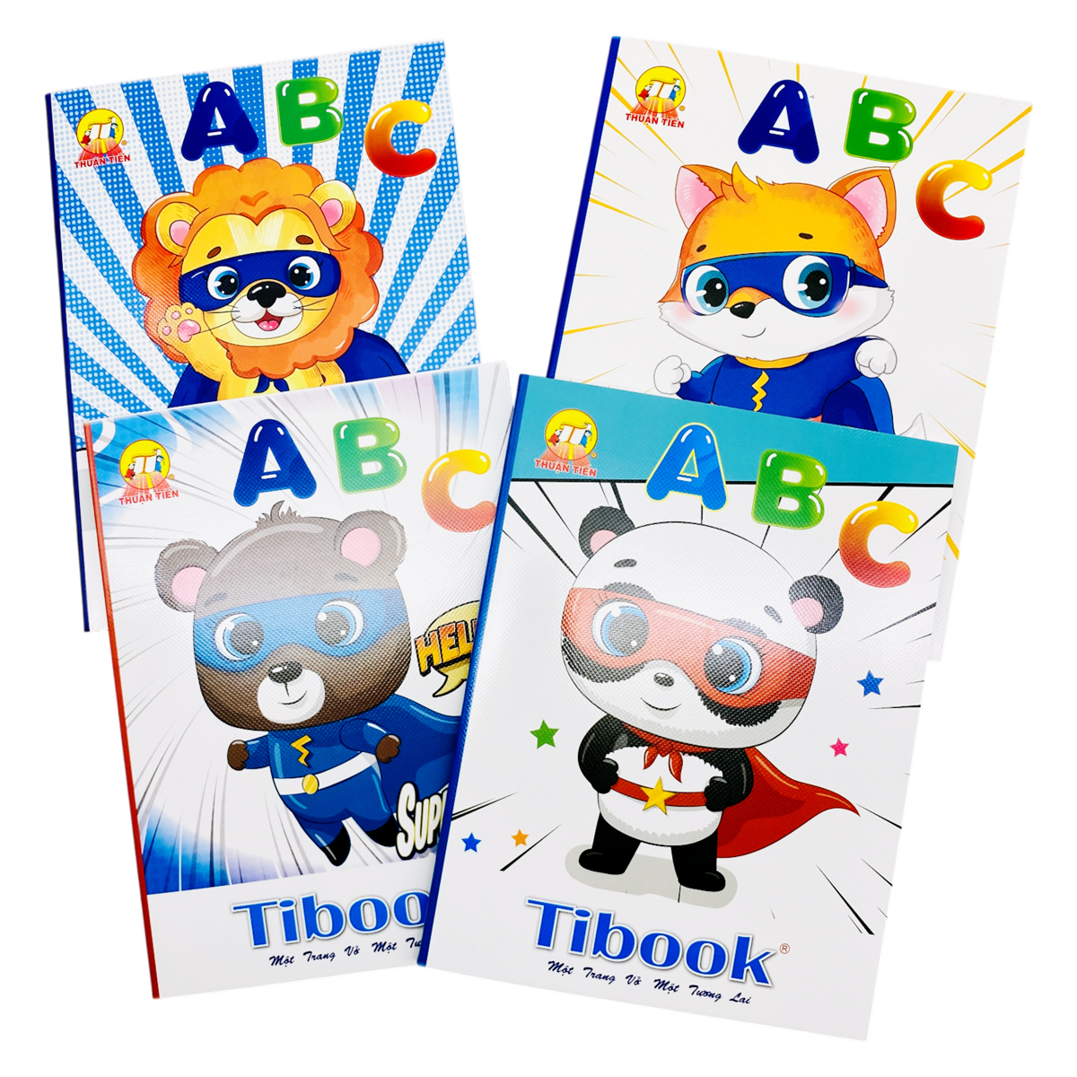 Tibook Logo Tập Học Sinh ABC - 4 Ô Ly - 96 Trang 80 gsm - Tibook T08-ABC (Mẫu Bìa ...