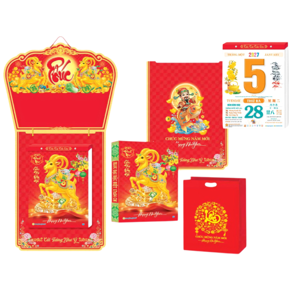 Lịch Bloc Đại Lớn Đặc Biệt 2027 - Chủ Đề Trà Đạo - Mã Đáo Thành Công - Hương Trang HT11