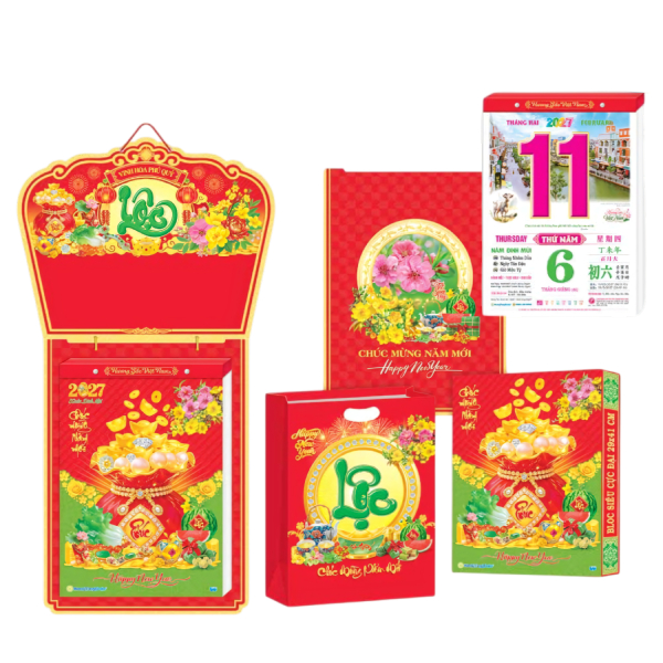Lịch Bloc Siêu Cực Đại 2027 - Chủ Đề Hương Sắc Việt Nam - Vinh Hoa Phú Quý - Hương Trang HT4