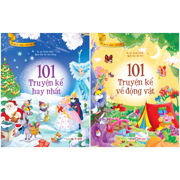 Bộ Sách Tủ Sách Vàng Dành Cho Con - 101 Truyện Kể Hay Nhất + 101 Truyện Kể Về Động Vật (Bộ 2 Cuốn)