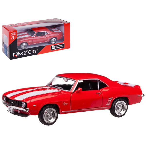 Đồ Chơi Mô Hình Siêu Xe Đua - Chevrolet Camaro SS 1969 Chạy Trớn - RMZ City 554026 - Màu Đỏ