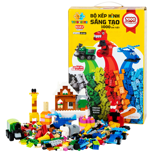 Đồ Chơi Lắp Ráp Sáng Tạo - Creative Building Blocks - Toys&Joys 8528 (1000  Mảnh Ghép)