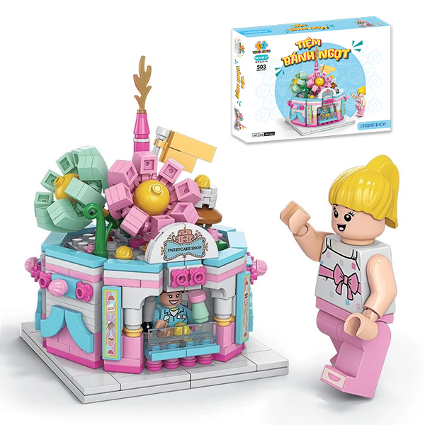 Đồ Chơi Lắp Ráp Tiệm Bánh Ngọt - Dessert Shop - Toys&Joys 8966-4 (503 Mảnh Ghép)