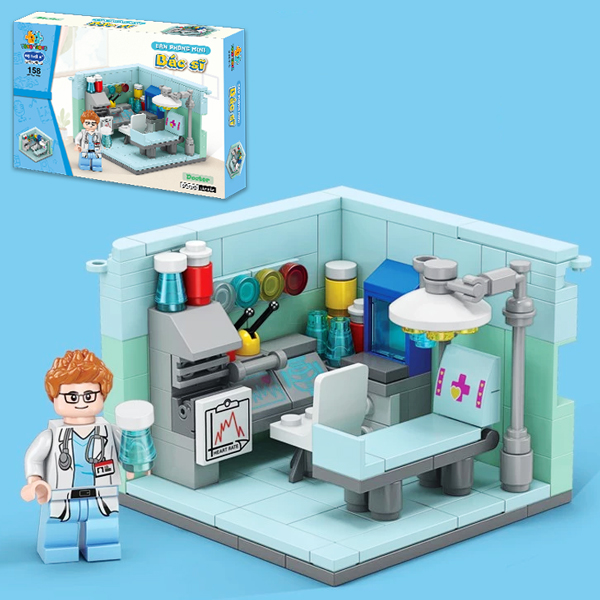 Đồ Chơi Lắp Ráp Căn Phòng Mini - Bác Sĩ - Doctor - Toys&Joys 8969-5 (158 Mảnh Ghép)