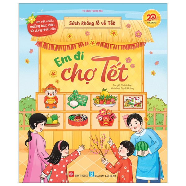 Sách Khổng Lồ Về Tết - Em Đi Chợ Tết - Bìa Cứng