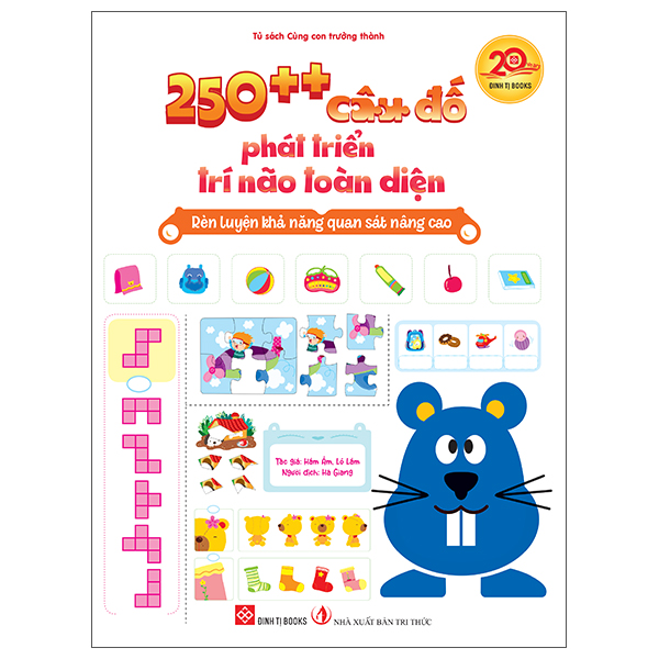 Sách 250++ Câu Đố Phát Triển Trí Não Toàn Diện - Rèn Luyện Khả Năng - Hâm Âm