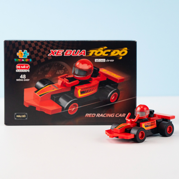 Đồ Chơi Lắp Ráp Mô Hình Xe Đua Tốc Độ - Toys&Joy 33053_1 -  Màu Đỏ (48 Mảnh Ghép)