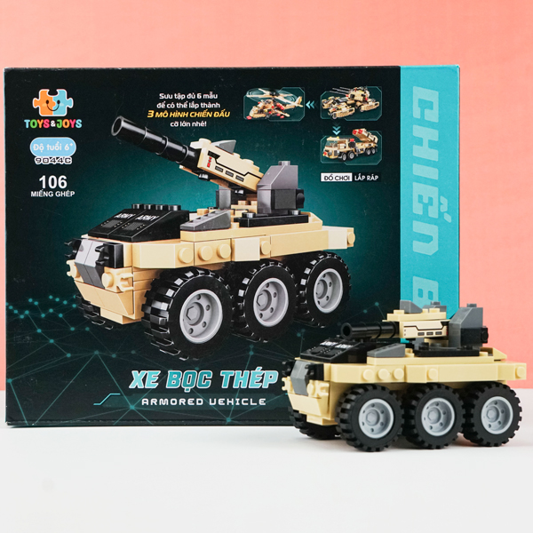 Đồ Chơi Lắp Ráp Mô Hình Xe Bọc Thép - Toys&Joy 9044C (106 Mảnh Ghép)