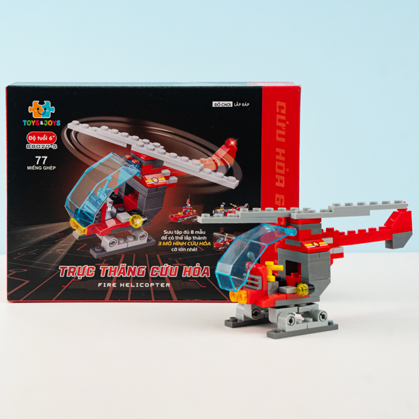 Đồ Chơi Lắp Ráp Mô Hình Trực Thăng Cứu Hỏa - Toys&Joy88027_5 (77 Mảnh Ghép)