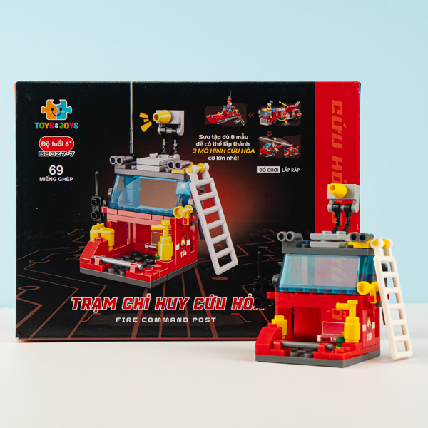 Đồ Chơi Lắp Ráp Mô Hình Trạm Chỉ Huy Cứu Hỏa - Toys&Joy 88027_7 (69 Mảnh Ghép)
