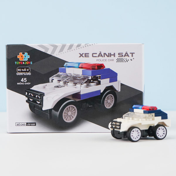 Đồ Chơi Lắp Ráp Mô Hình Xe Cảnh Sát - Toys&Joy 9071A_3 (45 Mảnh Ghép)