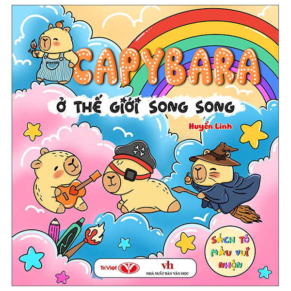 Sách Sách Tô Màu Vui Nhộn - CapyBara Ở Thế Giới Song Song - Song Linh