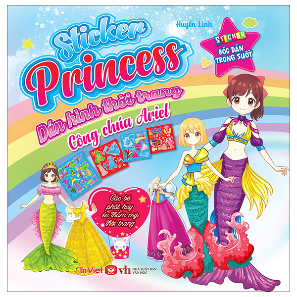 Sách Sticker Princess - Dán Hình Thời Trang - Công Chúa Ariel - T.Hờ
