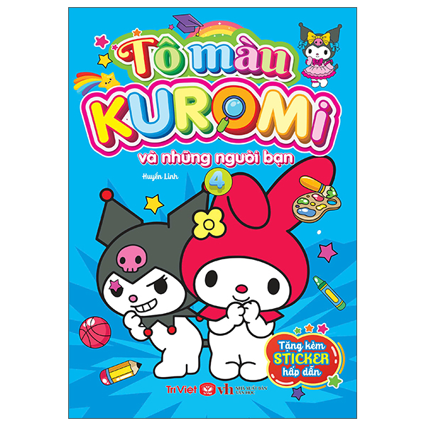 Sách Tô Màu Kuromi Và Những Người Bạn - Tập 4 - Linh Linh