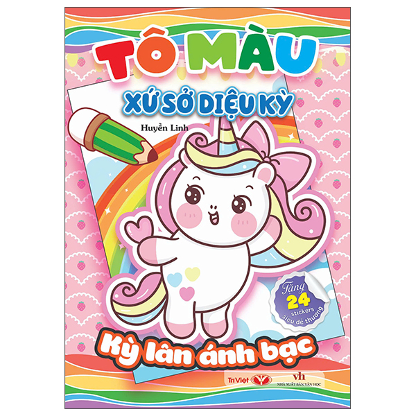 Sách Tô Màu Xứ Sở Diệu Kỳ - Kỳ Lân Ánh Bạc - Huyền Diệu