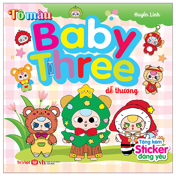 Sách Tô Màu Baby Three Dễ Thương - Linh Linh