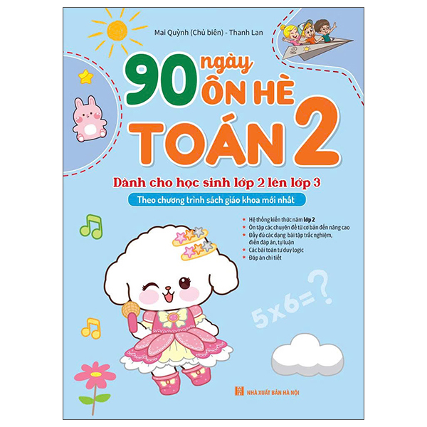 Sách 90 Ngày Ôn Hè Toán 2 - Dành Cho Học Sinh Lớp 2 Lên Lớp 3 - Toàn Lê