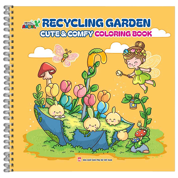 Sách Recycling Garden - Cute And Comfy Coloring Book - Little Angel
