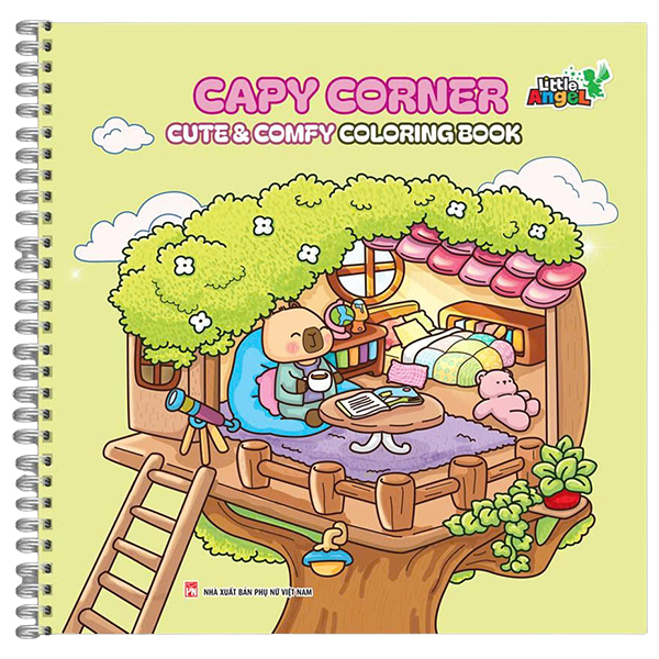 Sách Capy Corner - Cute And Comfy Coloring Book - Little Angel