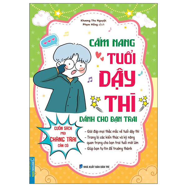 Sách Cẩm Năng Tuổi Dậy Thì Dành Cho Bạn Trai - Cuốn Sách Mọi Chàng Tr - Cẩm Tú