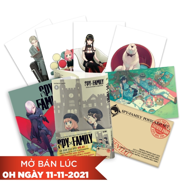 Spy X Family - Tập 6 - Bản Đặc Biệt - Tặng Kèm Set 5 Postcard + Bìa Áo PVC