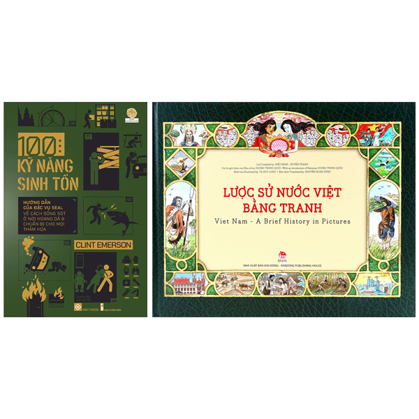 Sách Combo Sách Lược Sử Nước Việt Bằng Tranh - Viet Nam - A Brief History - Dương Thành Long