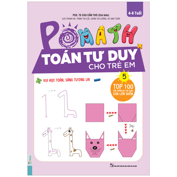 Sách Pomath - Toán Tư Duy Cho Trẻ Em 4-6 Tuổi - Tập 5 - Chu Cẩm Thơ