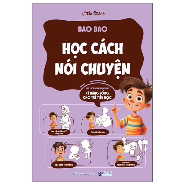 Sách Kỹ Năng Sống Cho Trẻ Tiểu Học - Bao Bao Học Cách Nói Chuyện - Little Stars