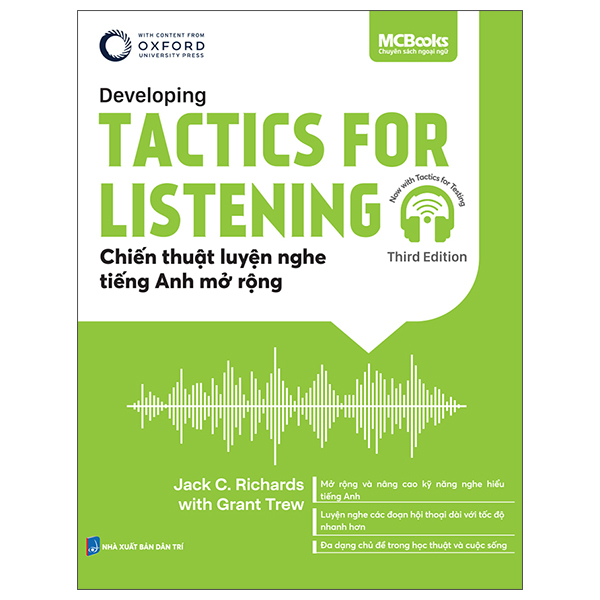 Sách Tactics For Listening - Developing - Chiến Thuật Luyện Nghe Tiếng Anh M� - Hồng Anh