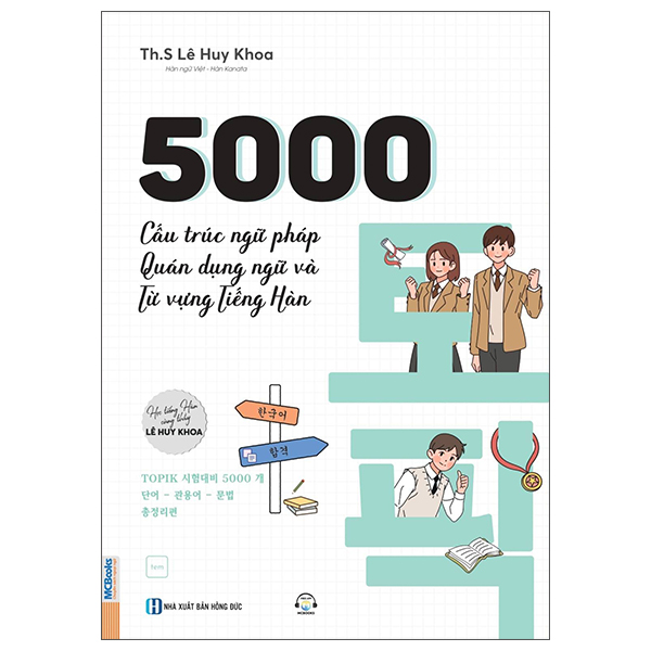 Sách 5000 Cấu Trúc Ngữ Pháp, Quán Dụng Ngữ Và Từ Vựng Tiếng Hàn - Khoa Lê