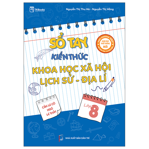 Sách Sổ Tay Kiến Thức Khoa Học Xã Hội-Lịch Sử-Địa Lí Lớp 8 - Thu Hằng