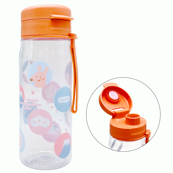 Bình Nước Kita Fami 500 ml - Inochi HIN.BIKF.0500 - Màu Hồng Cam