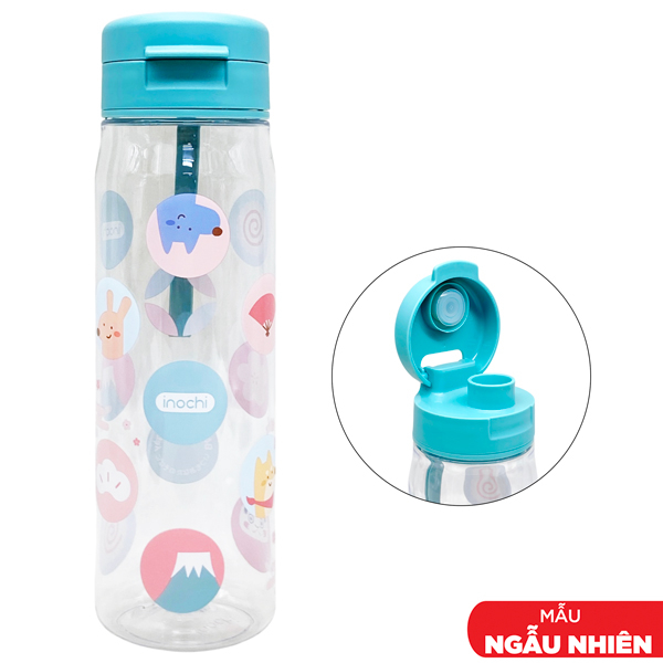 Bình Nước Kita Fami 700 ml - Inochi HIN.BIKF.0700 - Màu Xanh Dương (Họa Tiết Giao Ngẫu Nhiên)