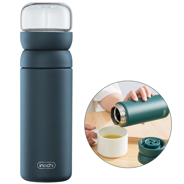 Bình Pha Trà Giữ Nhiệt Fuji Herb 460 ml - Inochi HNK.BTFH.3585 - Màu Xanh Dương