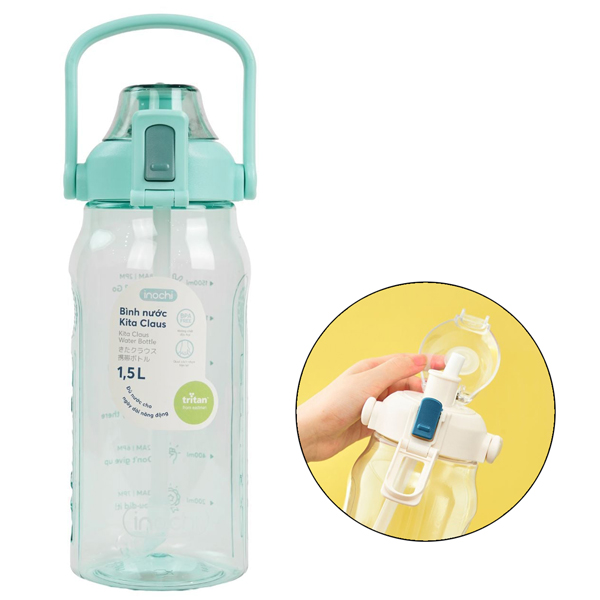 Bình Nước Kita Claus 1.5L - Inochi HNK.BIKC.1500 - Màu Xanh Ngọc