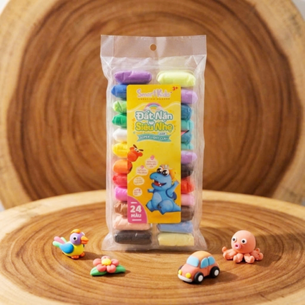 Đất Nặn Siêu Nhẹ 24 Màu - Smartkids LC02
