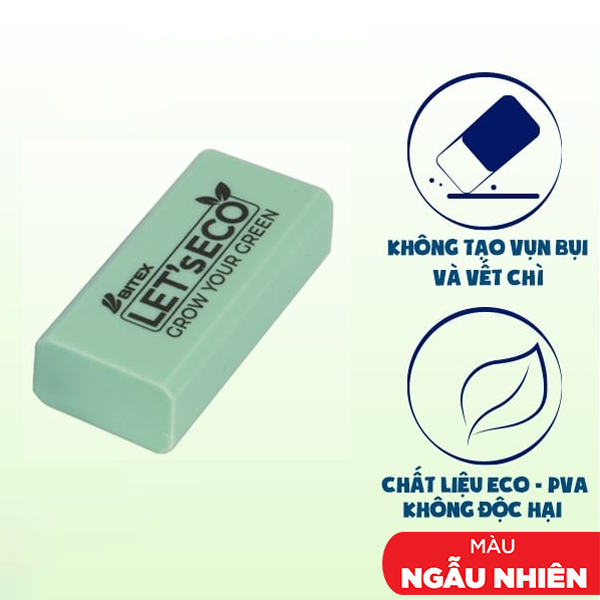 Gôm Tẩy Pastel - Bitex ER22 (Mẫu Màu Giao Ngẫu Nhiên)