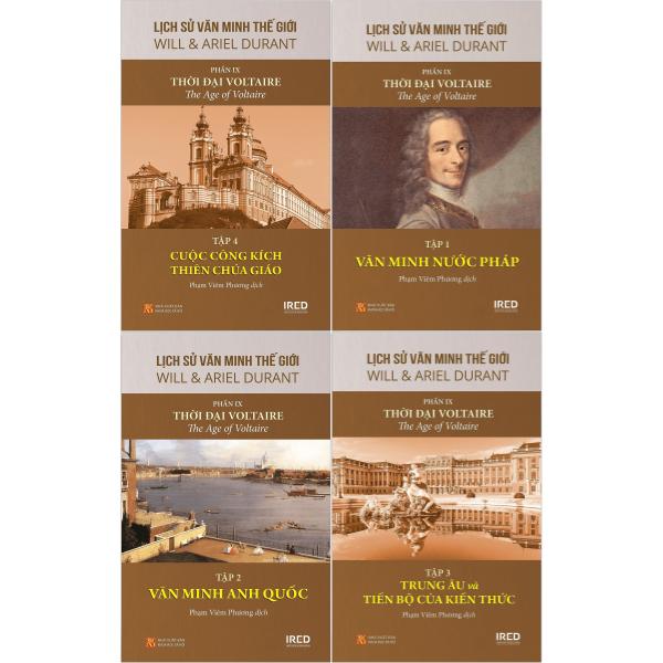 Sách Bộ Sách Lịch Sử Văn Minh Thế Giới - Phần IX - Thời Đại Voltair - t.hờ