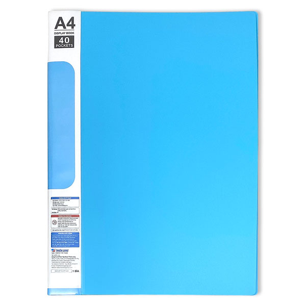 Bìa 40 Lá A4 - Flexoffice FO-DB008/NĐ - Màu Xanh