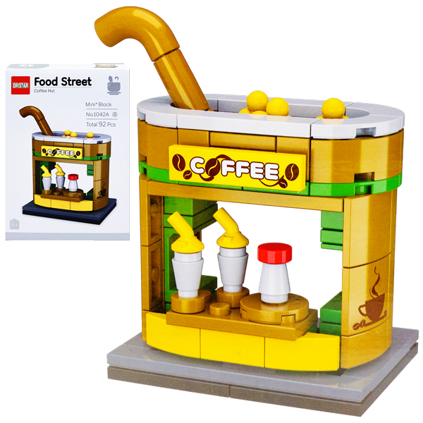 Đồ Chơi Lắp Ráp Phố Ẩm Thực - Dr.Star 1042A (92 Mảnh Ghép) - Coffee Hut