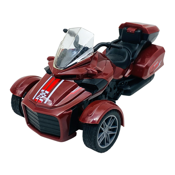 Đồ Chơi Siêu Xe 3 Bánh Spyder Bản Hybrid Chạy Trớn - Six-Six-Zero 7577 (850-11) - Màu Đỏ