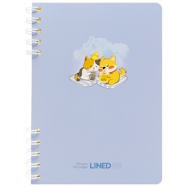 Sổ Lò Xo A5 - Kẻ Ngang - 120 Trang 100gsm - Thiên Long MB-025 - Màu Xanh Biển